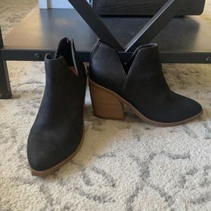 Black ankle boots